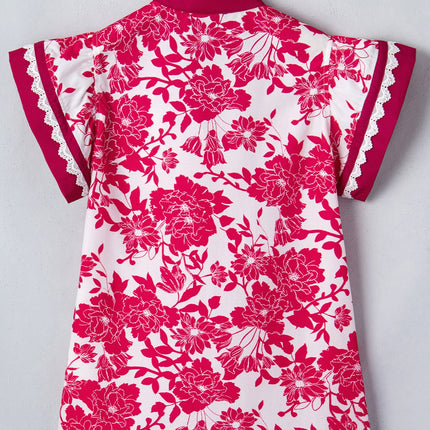 Dahlia Detail Flutter Sleeve Blouse