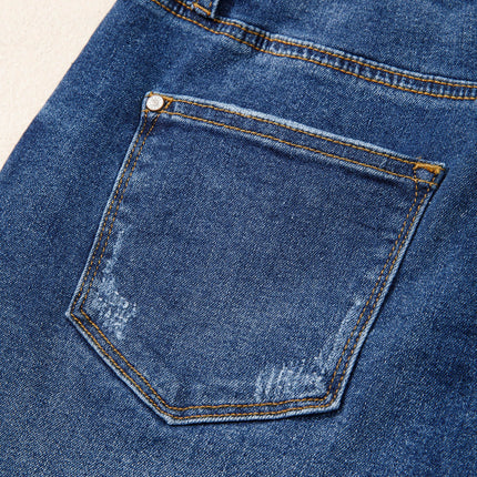 Holland Hem Distressed Whiskery Shorts
