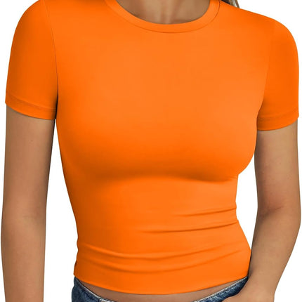Trendy Queen Womens Short Sleeve T Shirt Basic Summer Top