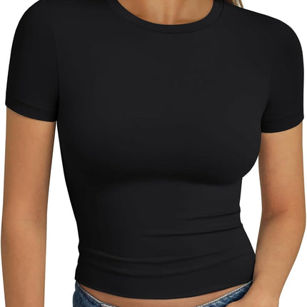 Trendy Queen Womens Short Sleeve T Shirt Basic Summer Top