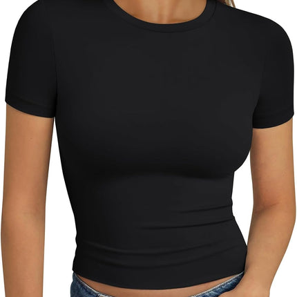Trendy Queen Womens Short Sleeve T Shirt Basic Summer Top
