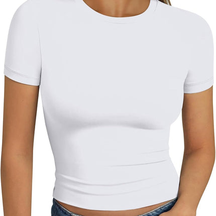 Trendy Queen Womens Short Sleeve T Shirt Basic Summer Top