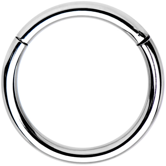 14G 1/2 Solid G23 Implant Grade Titanium Hinged Segment Ring