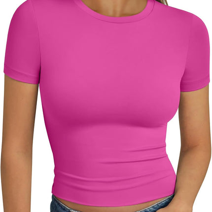 Trendy Queen Womens Short Sleeve T Shirt Basic Summer Top