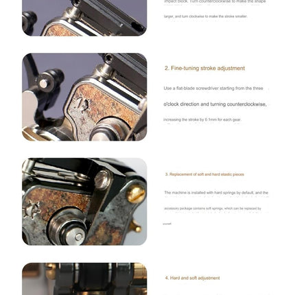 Top Quality V7R Bullet Motor Tattoo Machine - Swiss RCA-motor & Adjustable Needle Depth