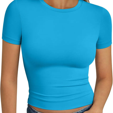 Trendy Queen Womens Short Sleeve T Shirt Basic Summer Top