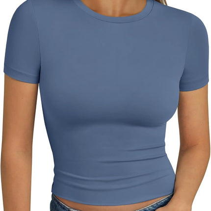 Trendy Queen Womens Short Sleeve T Shirt Basic Summer Top