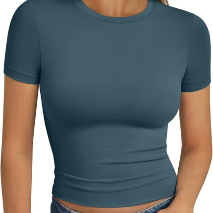 Trendy Queen Womens Short Sleeve T Shirt Basic Summer Top