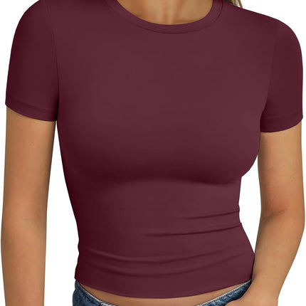 Trendy Queen Womens Short Sleeve T Shirt Basic Summer Top