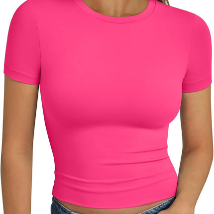Trendy Queen Womens Short Sleeve T Shirt Basic Summer Top