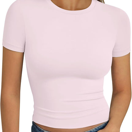Trendy Queen Womens Short Sleeve T Shirt Basic Summer Top