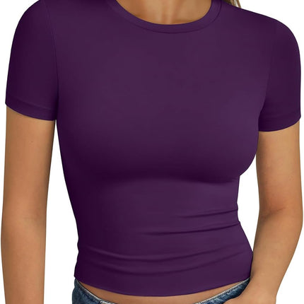 Trendy Queen Womens Short Sleeve T Shirt Basic Summer Top