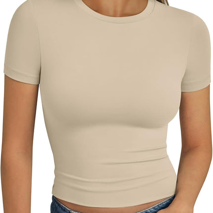 Trendy Queen Womens Short Sleeve T Shirt Basic Summer Top