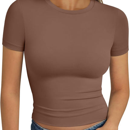 Trendy Queen Womens Short Sleeve T Shirt Basic Summer Top