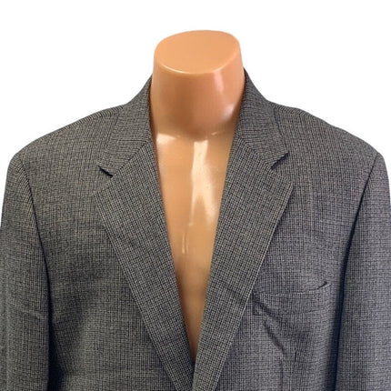 Chaps Mens 44L 44 Long 100% Lambswool Long Sleeve 2-Button Sportscoat Blazer