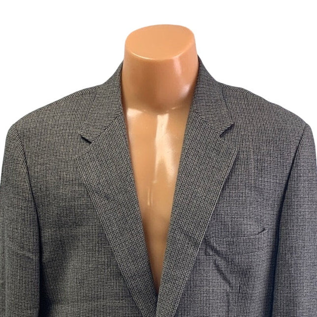 Chaps Mens 44L 44 Long 100% Lambswool Long Sleeve 2-Button Sportscoat Blazer