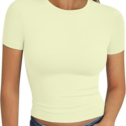Trendy Queen Womens Short Sleeve T Shirt Basic Summer Top