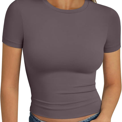 Trendy Queen Womens Short Sleeve T Shirt Basic Summer Top