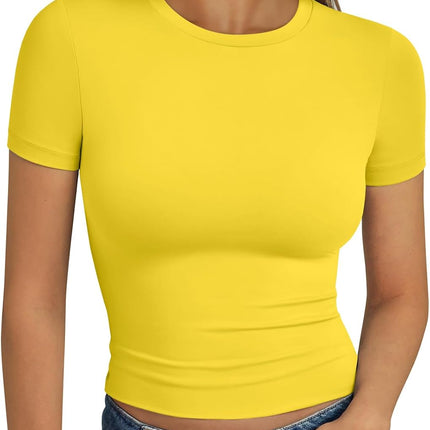 Trendy Queen Womens Short Sleeve T Shirt Basic Summer Top