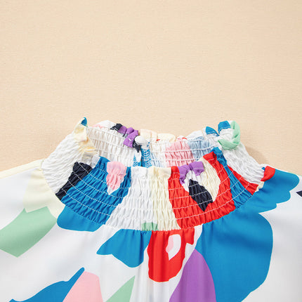 Dani Ruffle Sleeve Smocked Blouse