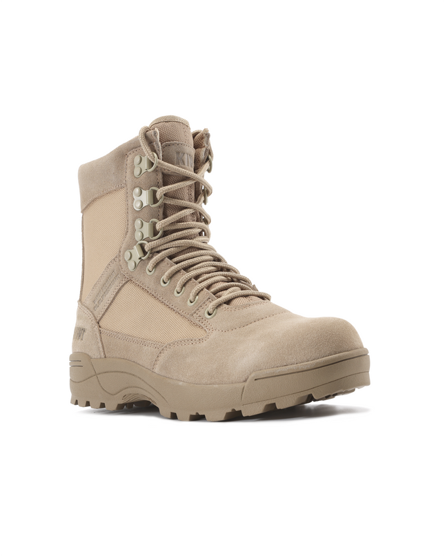 Kiwi Durable Sand Suede 6.5" Zipped Water Resistant Tactical Boots [R62100]