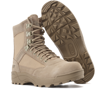 Kiwi Durable Sand Suede 6.5" Zipped Water Resistant Tactical Boots [R62100]