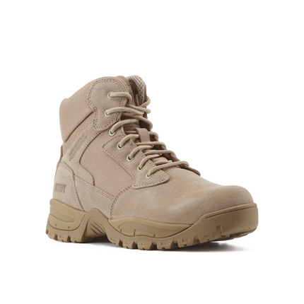 Kiwi Rugged Sand Suede Mid-Cut 6" Zipped Water Resistant Tactical Boots [R63000]