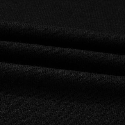 Black Contrast Trim Big Bow Accent Cropped Sweater