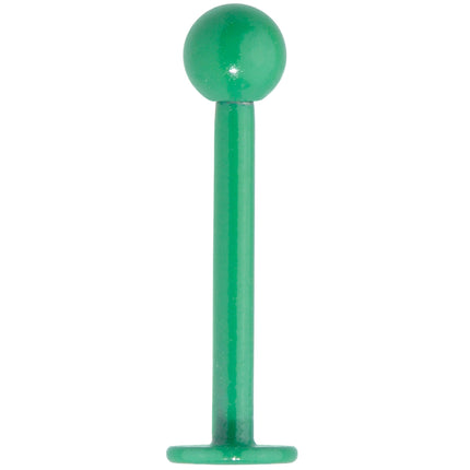16G 3/8 Teal Green Glow In The Dark Effect Labret Monroe