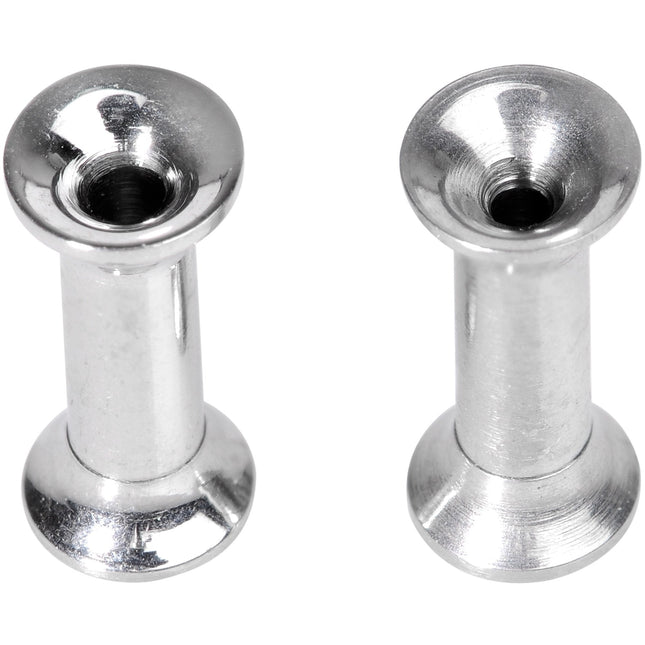 10G Steel Internally Threaded Screw Fit Tunnel Plug Set