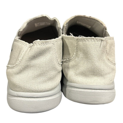 Canva Mens Size 12 Gray Slide On Canvas Washable Walking Loafers Deck Shoes