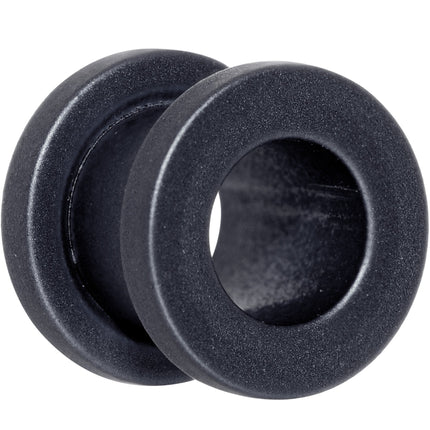 Brown Matte Silicone Screw Fit Tunnel Plug Set 6mm to 25mm