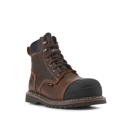 Kiwi Premium Brown Crazy Horse 6" Composite Toe Waterproof Cap-Toe Work Boots [R69100]
