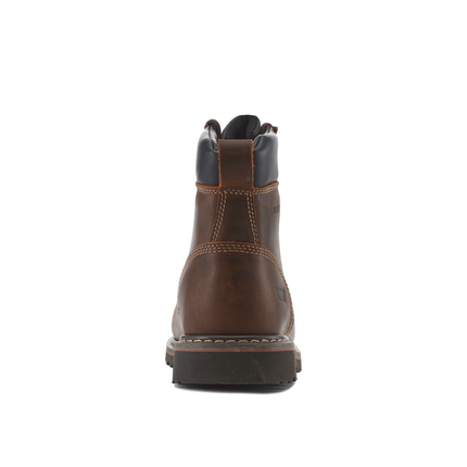 Kiwi Premium Brown Crazy Horse 6" Steel Toe Waterproof Cap-Toe Work Boots [R64100]