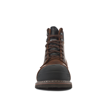 Kiwi Premium Brown Crazy Horse 6" Composite Toe Waterproof Cap-Toe Work Boots [R69100]