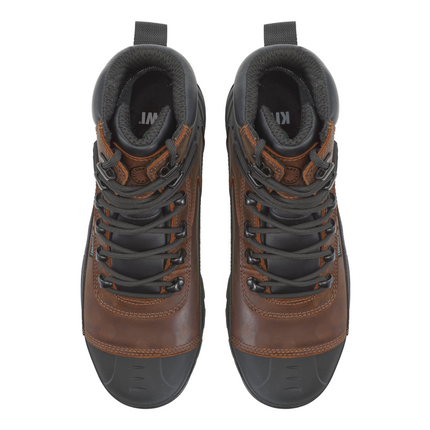 Kiwi ProGuard Brown Crazy Horse Leather Mid-Cut 6" Composite Toe Zipped Waterproof Tactical Boots [R69200]