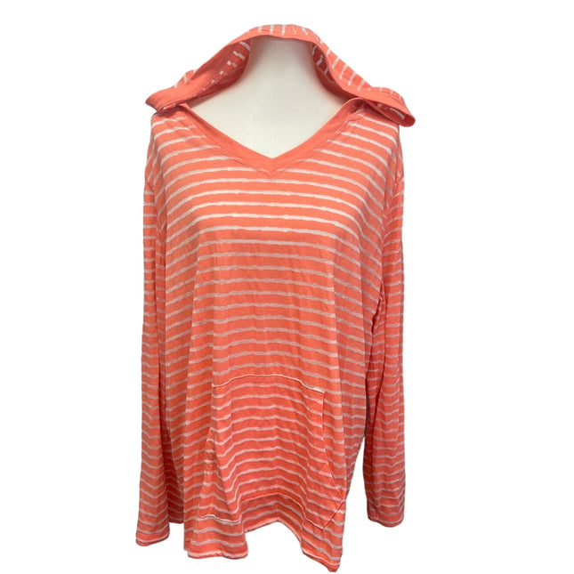 Sonoma LifeStyle Womens Plus Size 2X Lightweight Long Sleeve Cotton Blend Hoodie