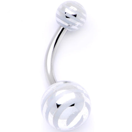 Pastel Stripes Party Pack Belly Ring Set of 4