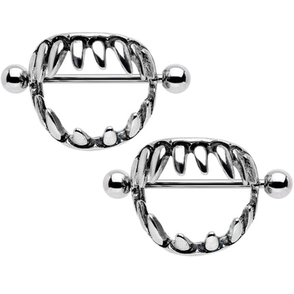 14G 7/8 Halloween Fang Nipple Shield Set