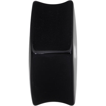 Black Acrylic Square Shaped Lucky 7 Dice Saddle Plug Set 22mm to 31mm