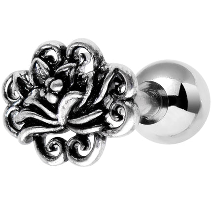 16G 1/4 Spirit of the Lotus Flower Cartilage Tragus Earring