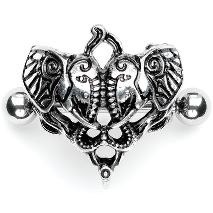 14G 9/16 Dueling Elephants Nipple Shield Set