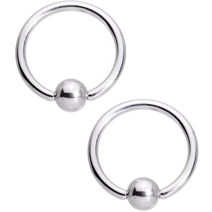 14G 13mm Rainbow Alien Spaceship BCR Captive Nipple Ring Set