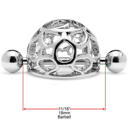 14G 9/16 Framework Dome Geometric Nipple Shield Set