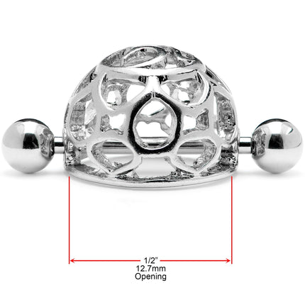 14G 9/16 Framework Dome Geometric Nipple Shield Set