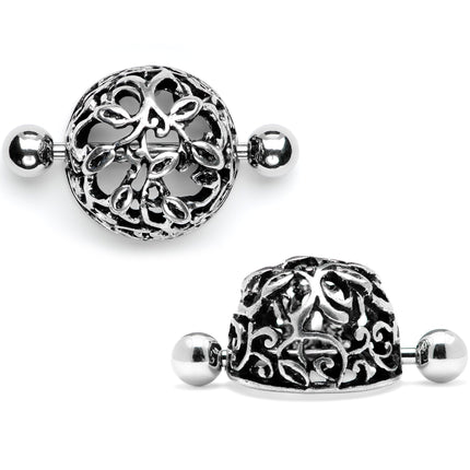14G 9/16 Framework Twining Vines Nipple Shield Set