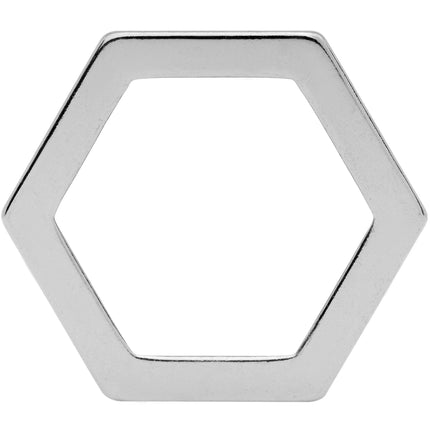 7/8 Geometric Hexagon Screw Fit Tunnel Plug Set