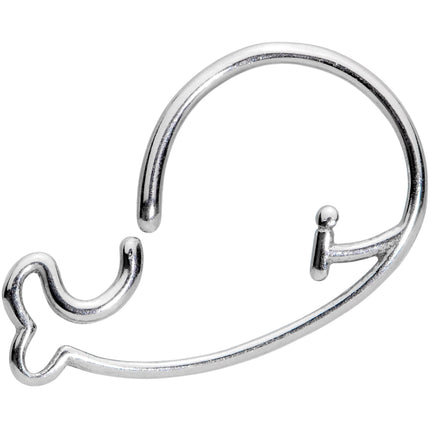 18G Watch Out For the Whale Closure Ring