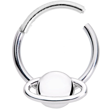16G 3/8 Outer Space Planet Saturn Hinged Segment Ring