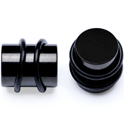 Black PVD Straight Plug and Taper Set Sizes 5mm to 10mm
